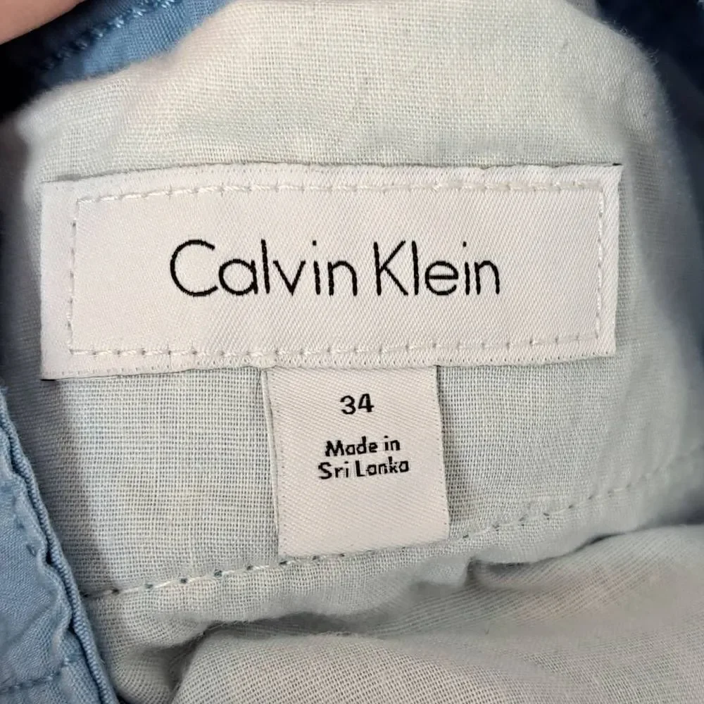 Calvin Klein Men's Shorts in Blue size 34